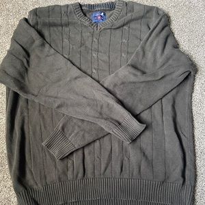 Men’s 2XL Aspen Green Saddlebred Cable Knit Sweater